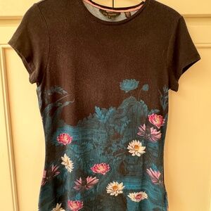 T-shirt Ted Baker black print size 2
